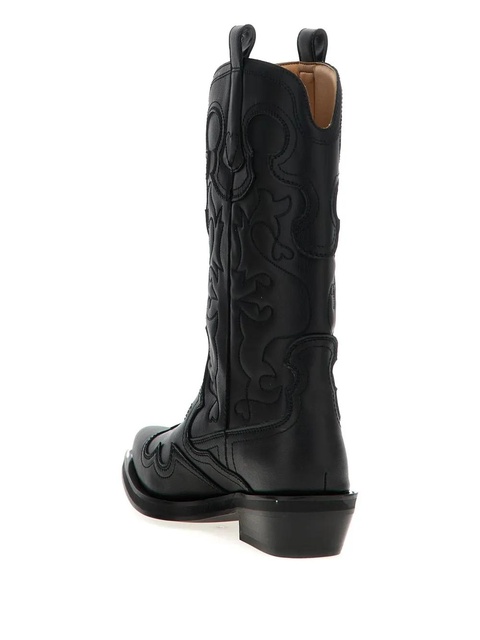 GANNI 'Western' texas boots - Black - zdjęcie produktu nr 2