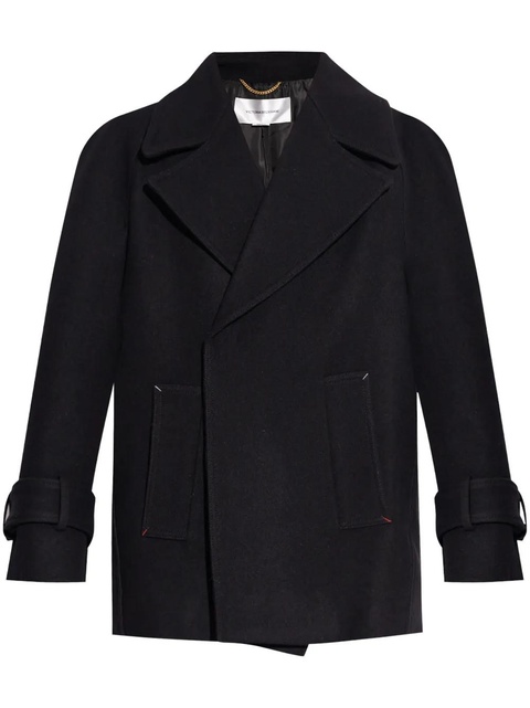 Victoria Beckham wool double breasted coat - Black - zdjęcie produktu nr 1