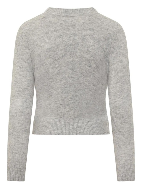 ISABEL MARANT isadora-gf ribbed cuffs JUMPER - Grey - zdjęcie produktu nr 1