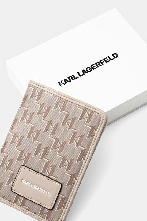 Karl Lagerfeld portfel kolor beżowy A1W32071 - zdjęcie produktu nr 2