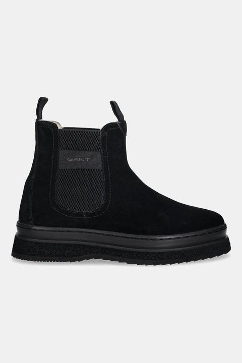 Gant sztyblety zamszowe Sistown damskie kolor czarny na platformie 31553102 - zdjęcie produktu nr 2