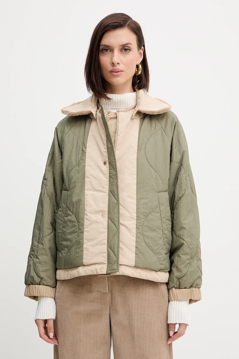 Weekend Max Mara kurtka dwustronna ARLES kolor beżowy przejściowa oversize 2525486031600 - zdjęcie produktu nr 2