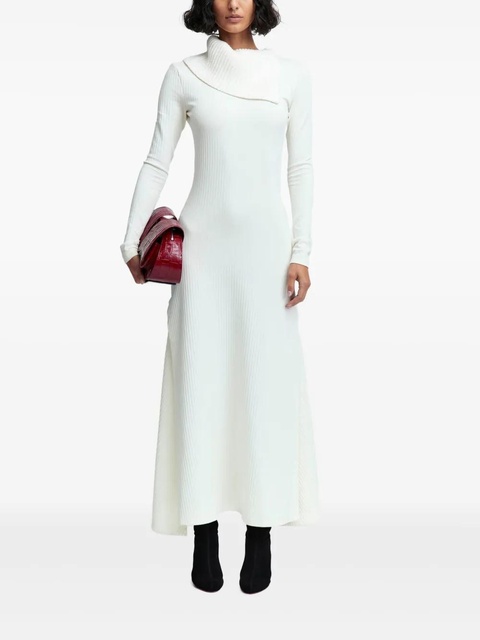 16Arlington Gitsie ribbed-jersey midi dress - Neutrals - zdjęcie produktu nr 2