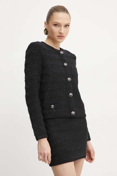 Marciano Guess marynarka AMELIA kolor czarny jednorzędowa 5RGR18 5852Z - zdjęcie produktu nr 1