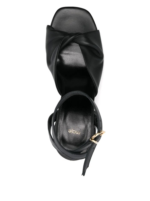 Maje 80mm leather sandals - Black - zdjęcie produktu nr 2