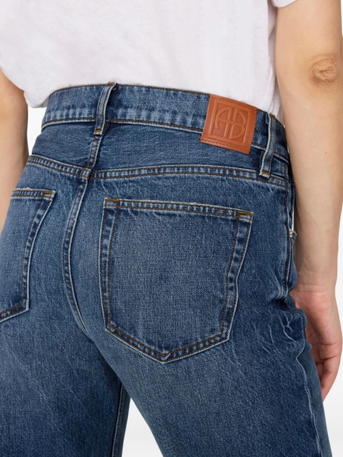 ANINE BING Gavin frayed-hem jeans - Blue - zdjęcie produktu nr 2
