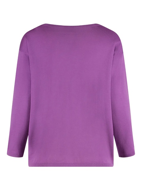 ETRO crop-sleeve sweater - Purple - zdjęcie produktu nr 2