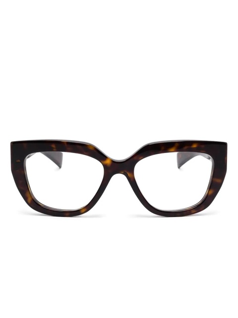 Gucci Eyewear butterfly-frame glasses - Brown - zdjęcie produktu nr 1