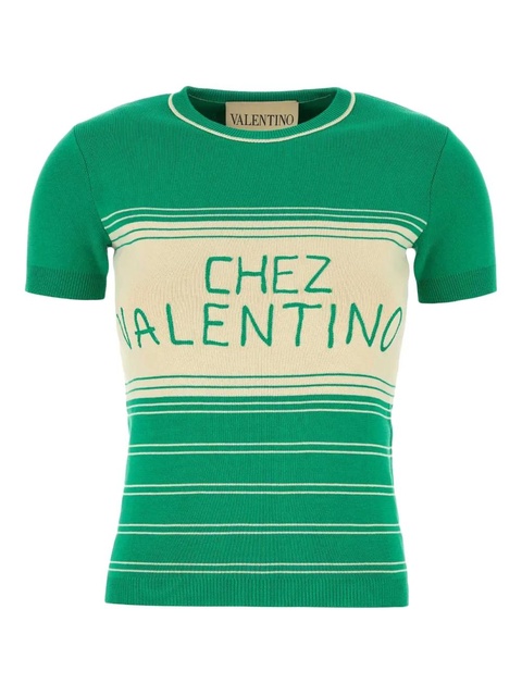 Valentino Garavani striped sweater - Green - zdjęcie produktu nr 1