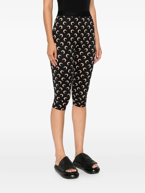Marine Serre crescent moon-print trousers - Black - zdjęcie produktu nr 2