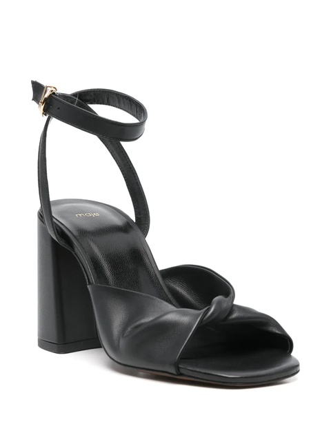Maje 80mm leather sandals - Black - zdjęcie produktu nr 1