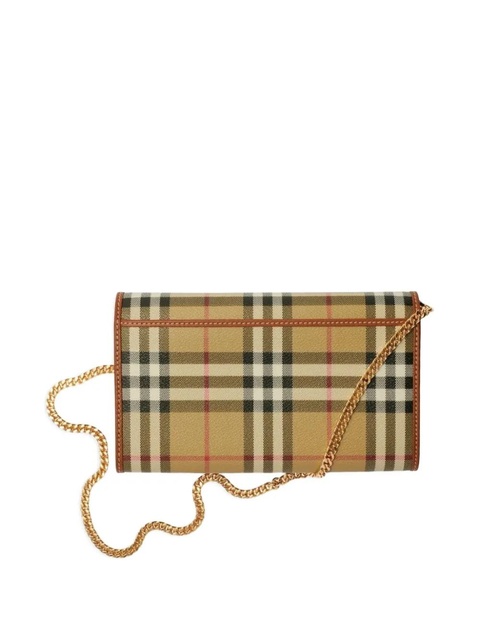 Burberry check-pattern chain shoulder bag - Neutrals - zdjęcie produktu nr 2