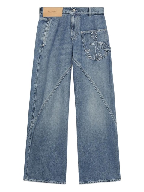 JW Anderson Workwear straight-leg jeans - Blue - zdjęcie produktu nr 1