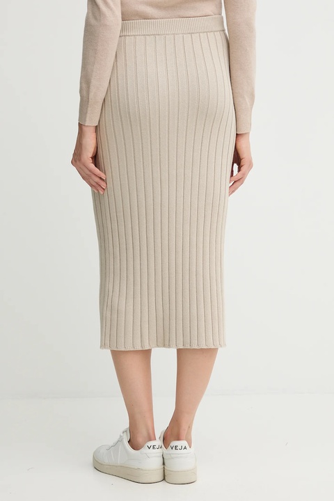 Calvin Klein Jeans spódnica kolor beżowy maxi ołówkowa LV047D306G - zdjęcie produktu nr 2