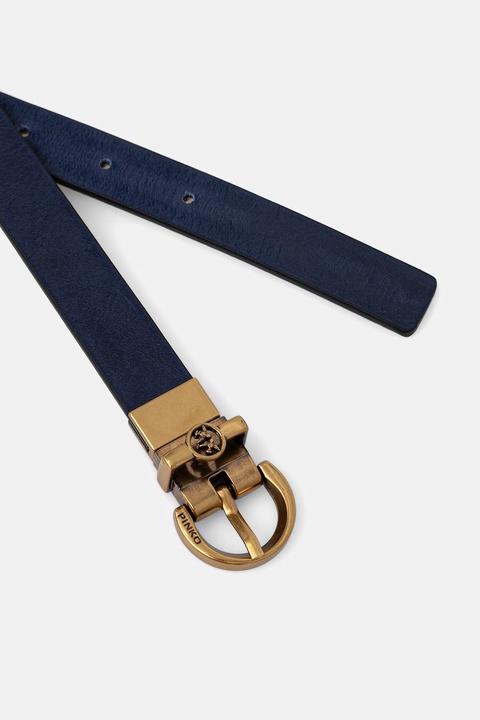 Pinko pasek skórzany dwustronny damski kolor niebieski 104592 A2BY - zdjęcie produktu nr 2