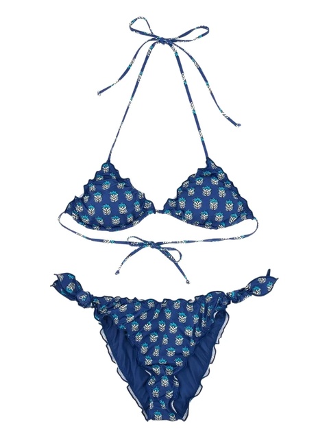 MC2 Saint Barth floral-print bikini - Blue - zdjęcie produktu nr 2