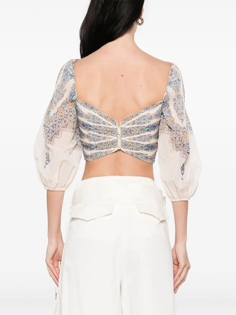 ZIMMERMANN pleated top - Neutrals - zdjęcie produktu nr 2