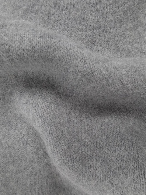 ROTATE BIRGER CHRISTENSEN logo-patch scarf - Grey - zdjęcie produktu nr 2