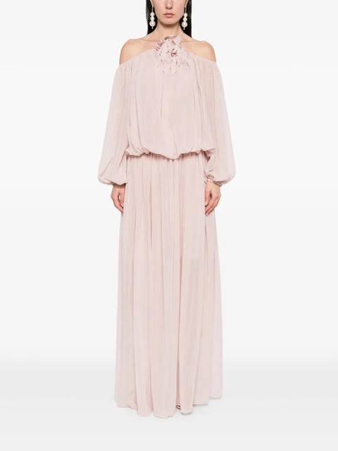 Blumarine floral-brooch maxi dress - Pink - zdjęcie produktu nr 2