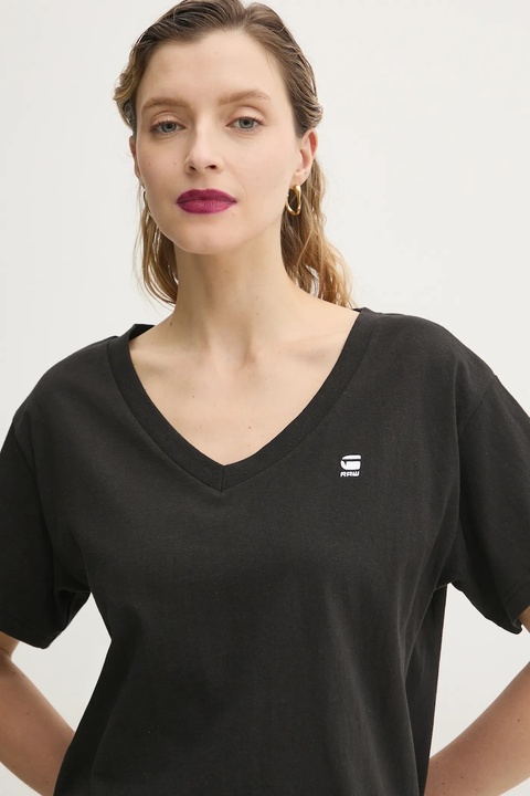 G-Star t-shirt bawełniany damski kolor czarny D26067-D601 - zdjęcie produktu nr 1