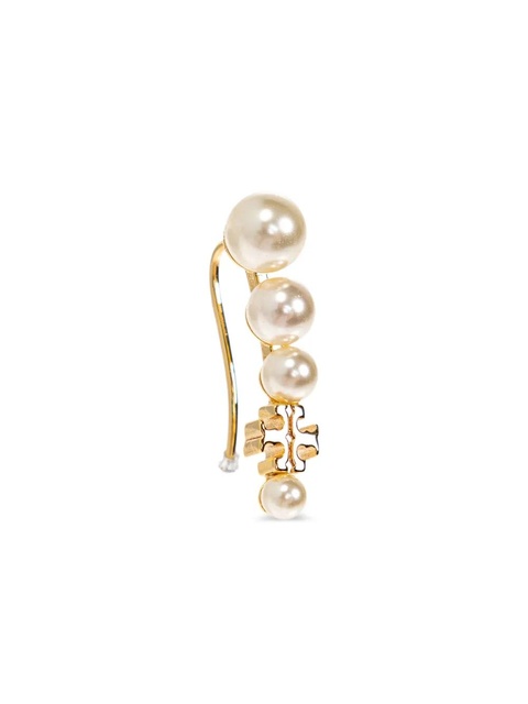 Tory Burch Pearl Ear Crawler earrings - Gold - zdjęcie produktu nr 2