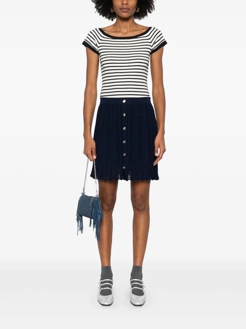 Maje cable-knit mini skirt - Blue - zdjęcie produktu nr 2