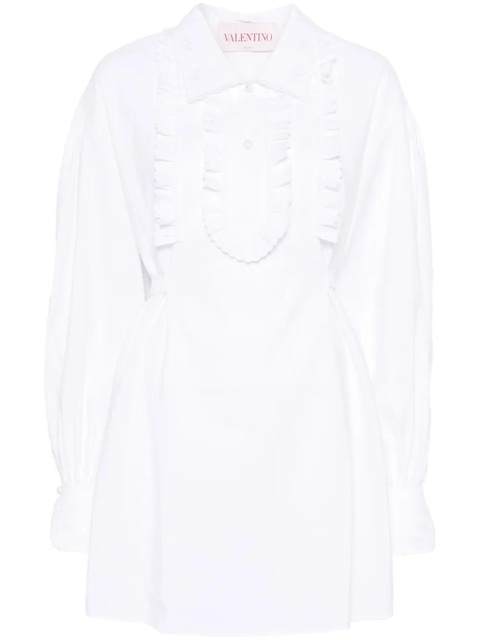 Valentino Garavani ruffle-detail mini dress - White - zdjęcie produktu nr 1