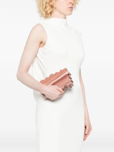 Cult Gaia Paloma marble-effect wave clutch - Neutrals - zdjęcie produktu nr 2