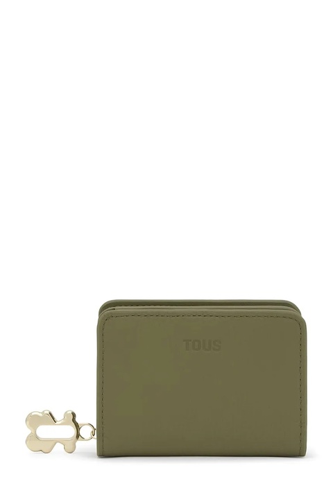 Tous portfel skórzany FOLD damski kolor zielony 2002306039 - zdjęcie produktu nr 1