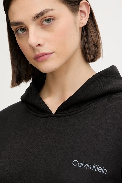 Calvin Klein Performance bluza damska kolor czarny z kapturem gładka LVGWF5W309 - zdjęcie produktu nr 2