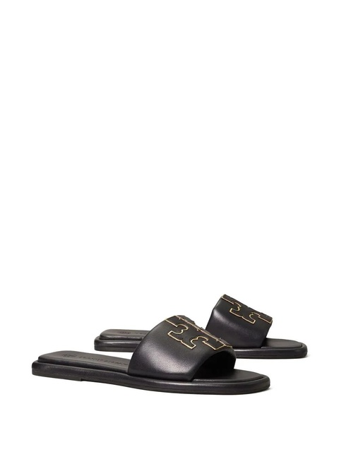 Tory Burch Double T Sport slides - Black - zdjęcie produktu nr 2
