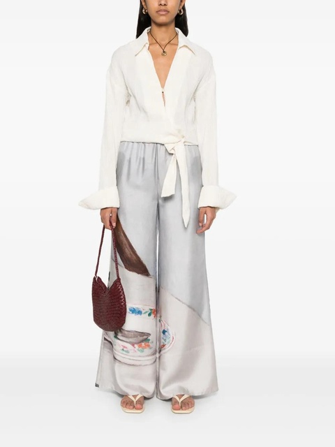 Nanushka Milon flared trousers - Grey - zdjęcie produktu nr 2