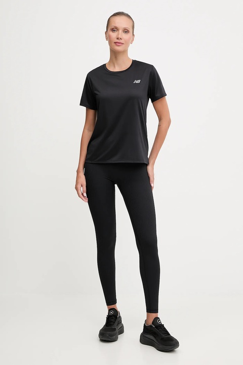 New Balance legginsy treningowe damskie kolor czarny gładkie WP53152BK - zdjęcie produktu nr 2