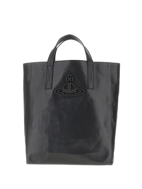 Vivienne Westwood orb-embellished tote bag - Black - zdjęcie produktu nr 1