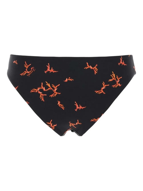 FENDI coral-print bikini bottom - Black - zdjęcie produktu nr 2