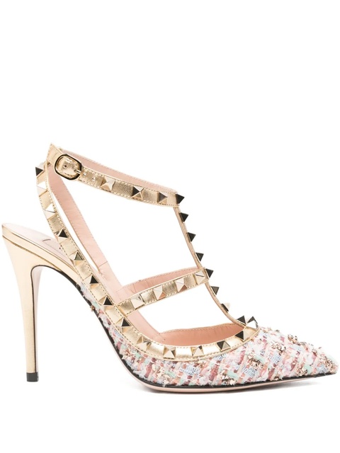 Valentino Garavani rockstud-embellishment pumps - Neutrals - zdjęcie produktu nr 1