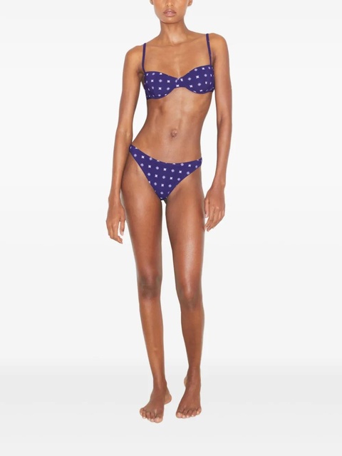 Tory Burch geometric-pattern bikini bottoms - Blue - zdjęcie produktu nr 2