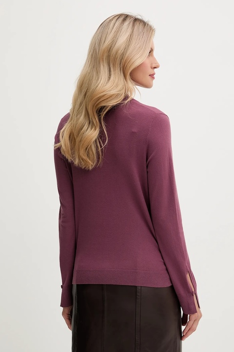 United Colors of Benetton sweter damski kolor fioletowy lekki 1W2AD4034 - zdjęcie produktu nr 2