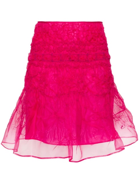 Cecilie Bahnsen Vida organza midi skirt - Pink - zdjęcie produktu nr 1