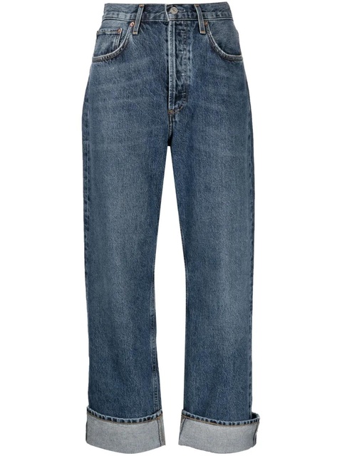 AGOLDE Fran low-rise straight-leg jeans - Blue - zdjęcie produktu nr 1