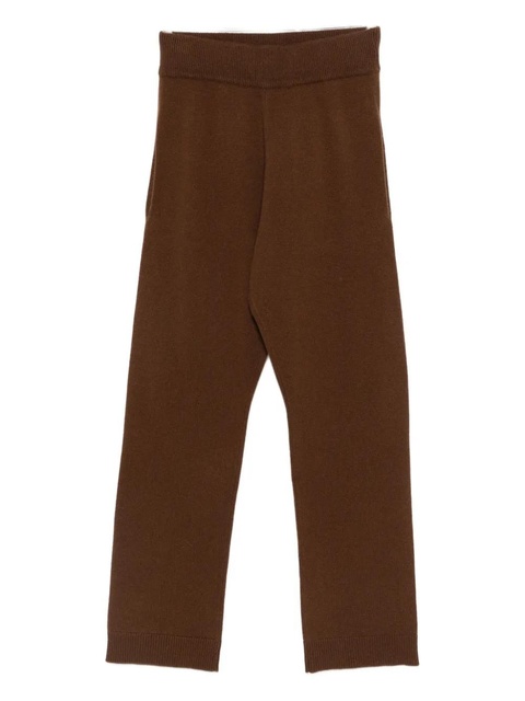 ENTIRE STUDIOS ribbed-trim trousers - Brown - zdjęcie produktu nr 1