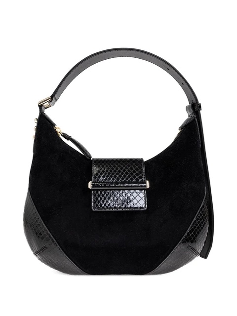 Jimmy Choo suede shoulder bag - Black - zdjęcie produktu nr 1