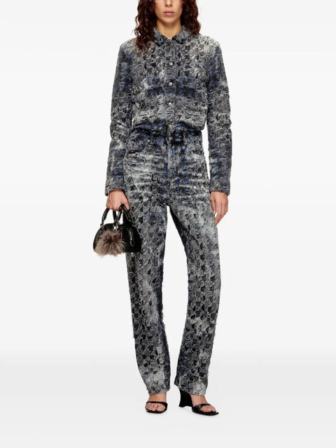 Diesel logo-embossed tote bag - Black - zdjęcie produktu nr 2