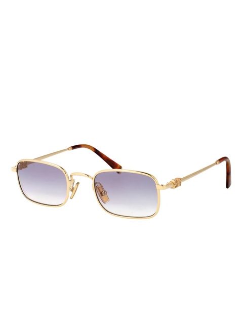 Miu Miu Eyewear rectangle-frame sunglasses - Gold - zdjęcie produktu nr 1