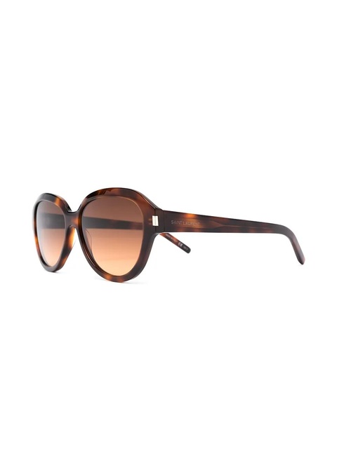 Saint Laurent Eyewear SL 400 round-frame sunglasses - Brown - zdjęcie produktu nr 1