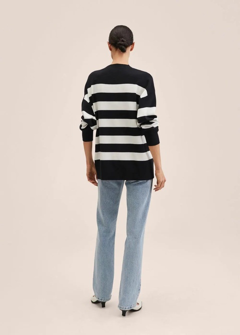 Sweter dzianinowy w paski - zdjęcie produktu nr 2