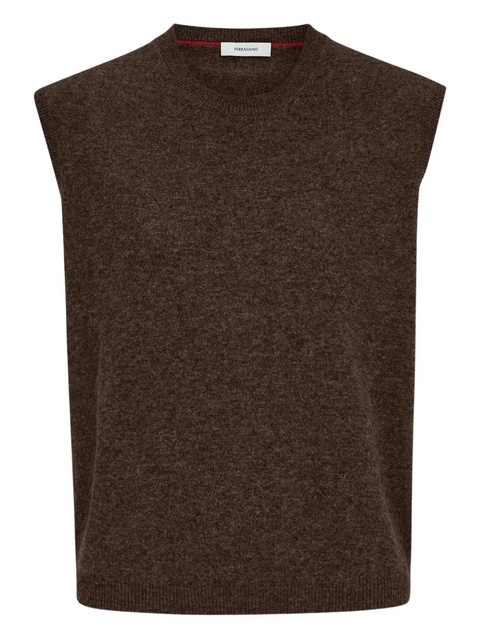Ferragamo sleeveless top - Brown - zdjęcie produktu nr 1