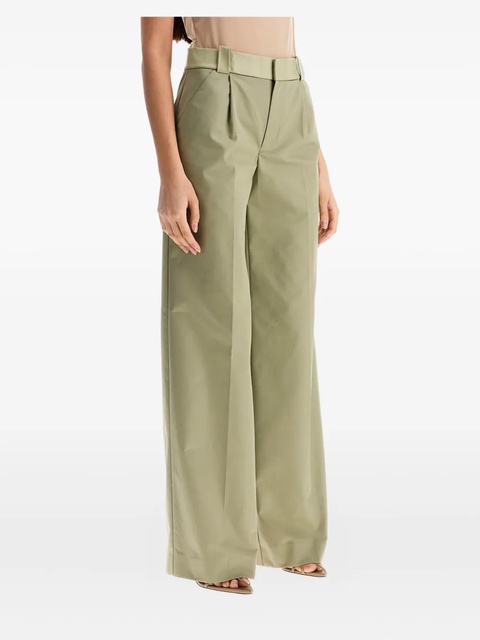 Christopher Esber wide-leg cotton trousers - Green - zdjęcie produktu nr 2