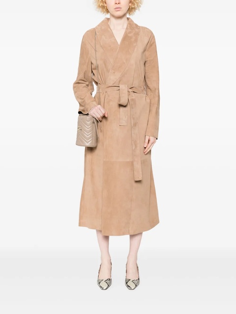 FENDI suede coat - Brown - zdjęcie produktu nr 1