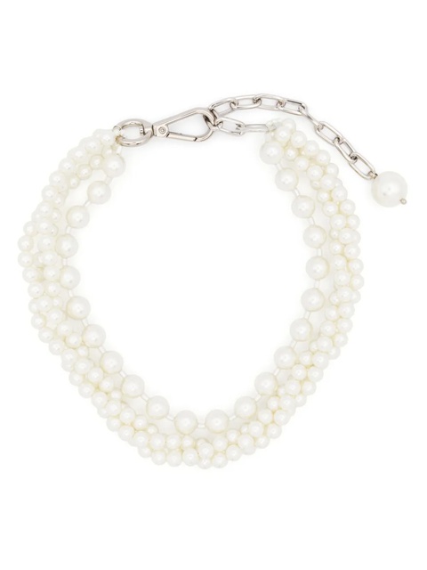 Simone Rocha layered chunky pearl Necklace - White - zdjęcie produktu nr 1